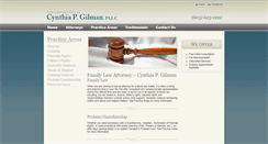 Desktop Screenshot of cpgilmanlaw.com