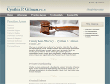 Tablet Screenshot of cpgilmanlaw.com